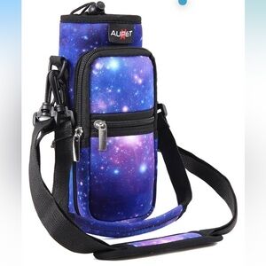 BEIGE/BLACK Stanley 30 0Z Tumbler Sling Insulated Bag Holder w/pocket & strap